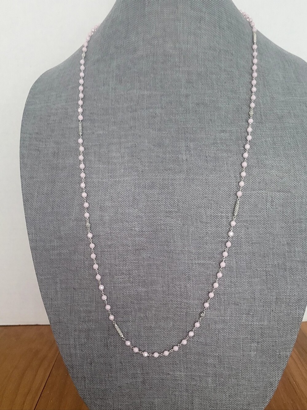 LAGOS Long S/S Pink Ceramic Beaded 34" Necklace
